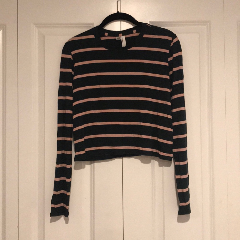 Striped long sleeved shirt